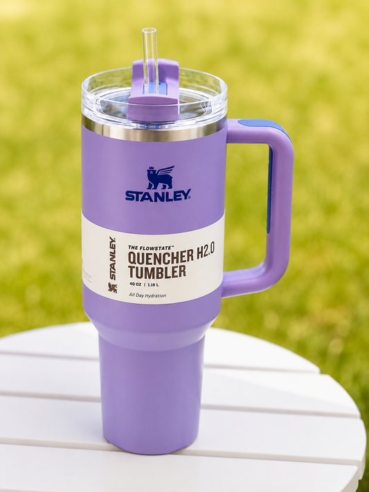 Stanley Tumblers 40oz Insulated Stainless Steel Tumbler with Handle & Straw | Double Wall Vacuum Travel Mug for Hot & Cold Drinks