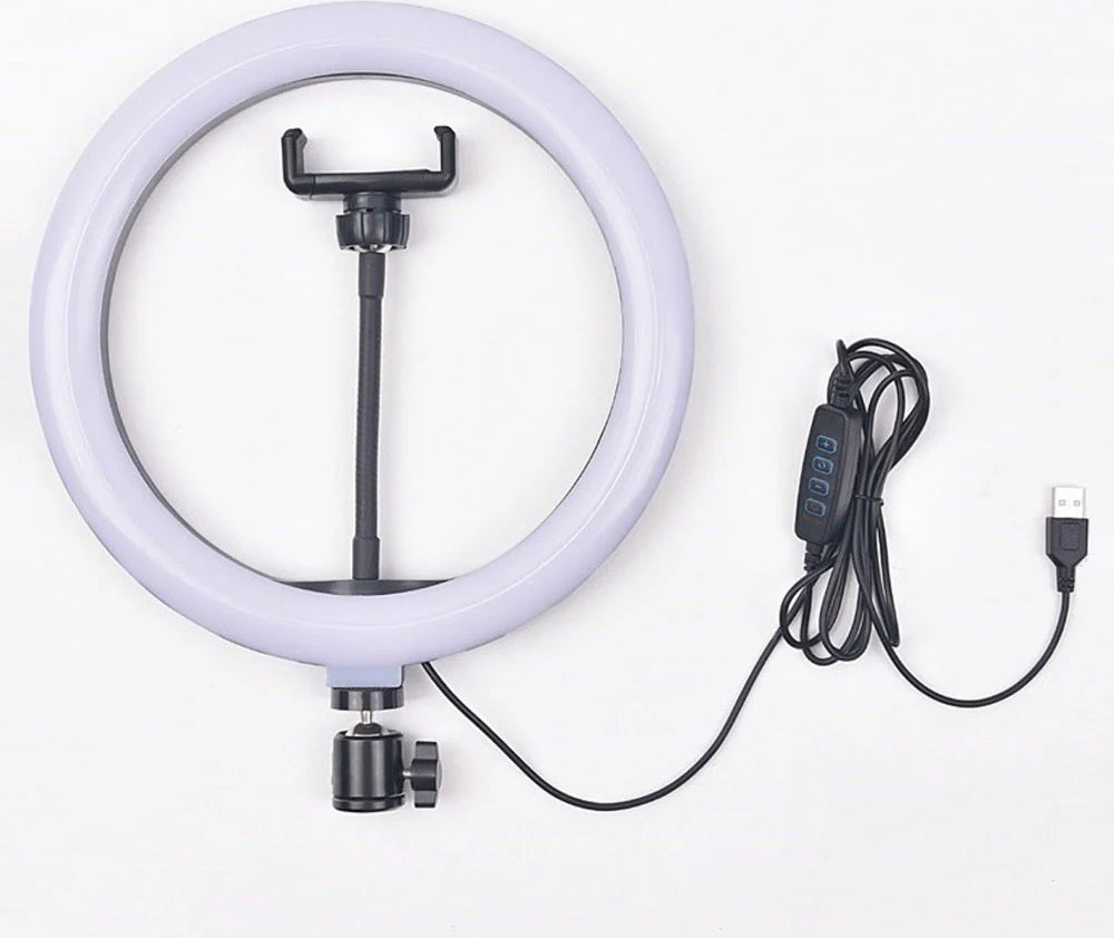 26CM LED Ring Light with Phone Holder & 7Ft Adjustable Tripod Stand | Dimmable Ring Light for Video Shooting, Photography, Live Streaming, Makeup & TikTok