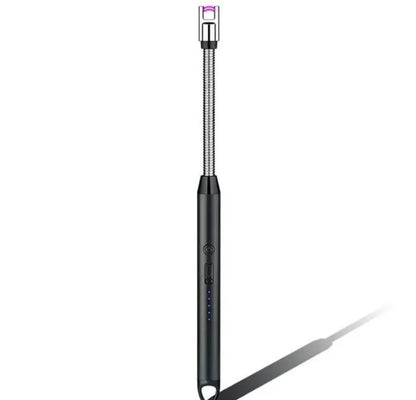 Rechargeable USB Electric Candle Lighter – Windproof Flameless Plasma Arc Lighter with 360° Flexible Long Neck