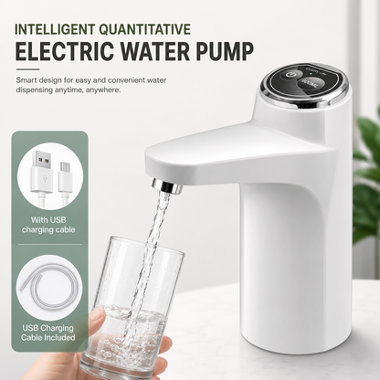 Mclassic MD-03 Touch Intelligent Electric Water Pump – Rechargeable Automatic Dispenser For Bottled Water With One-Touch Operation (Random Color)