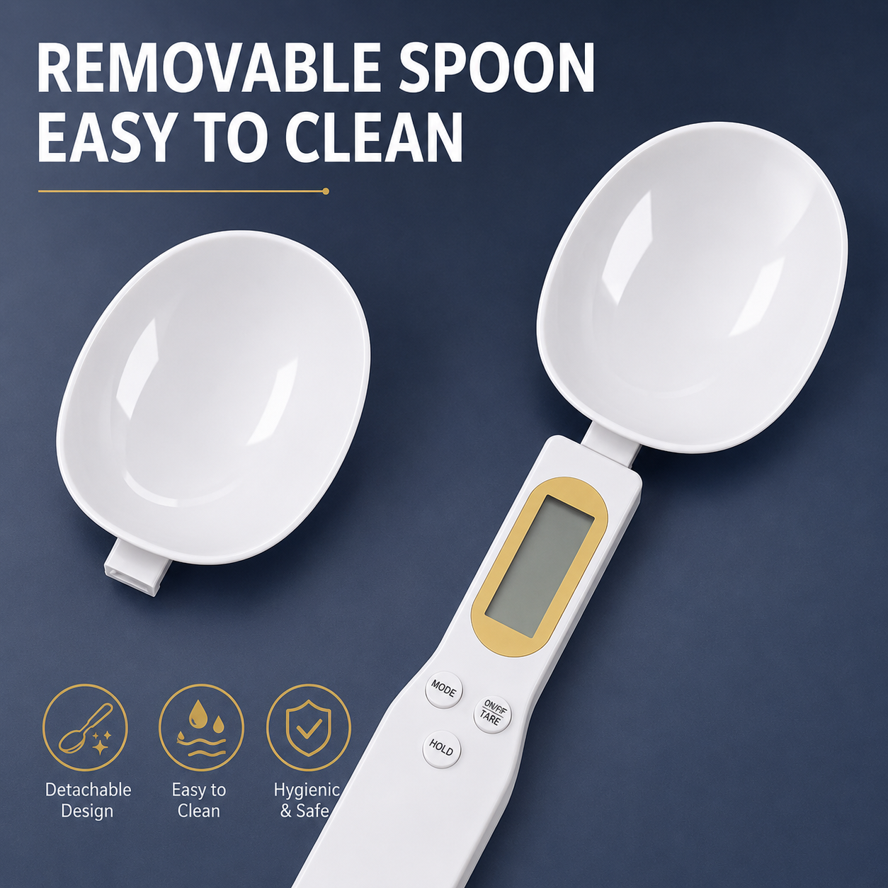 Digital Measuring Spoon Scale High Precision Electronic Kitchen Food Scale 500g/0.1g for Cooking, Baking & Coffee