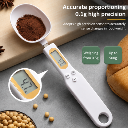 Digital Measuring Spoon Scale High Precision Electronic Kitchen Food Scale 500g/0.1g for Cooking, Baking & Coffee