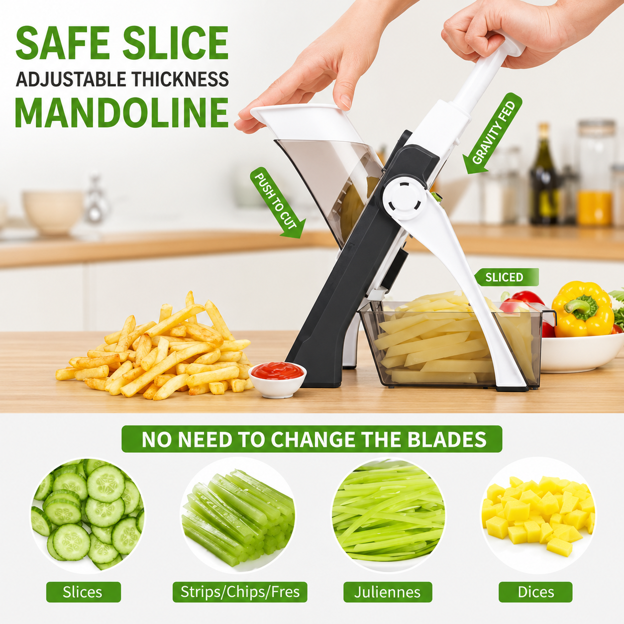 Manual Slicer Multifunction Adjustable Vegetable Food Household Chopper And Potato Grinder Veggie Chopper Kitchen Tools