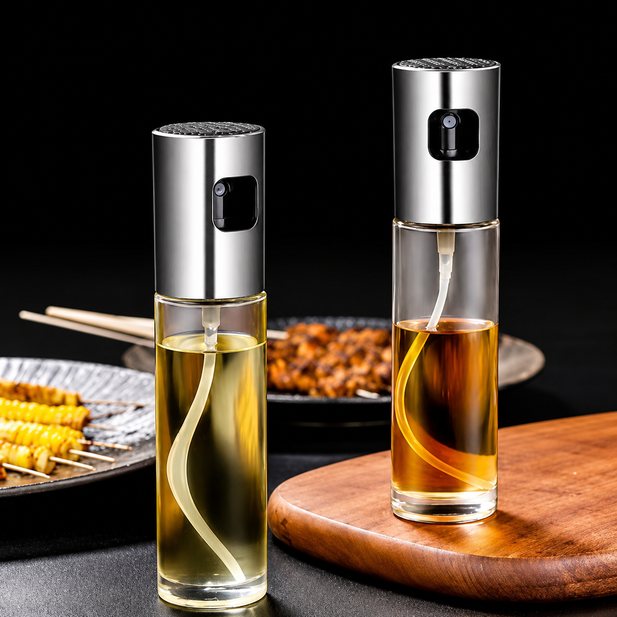 100ml Oil Spray Bottle Refillable Olive Oil Sprayer for Cooking, Air Fryer, BBQ, Salad & Kitchen Use