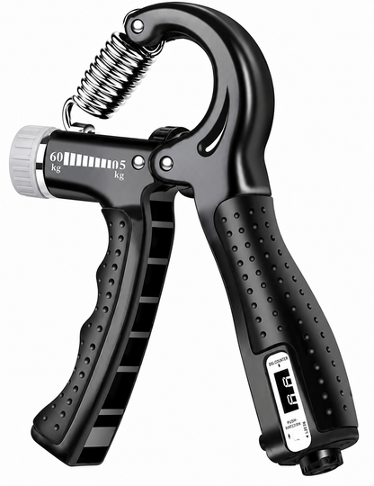 Professional Counter Hand Gripper Adjustable Resistance 10-60KG Digital Grip Strength Trainer for Forearm, Wrist & Finger Exercise