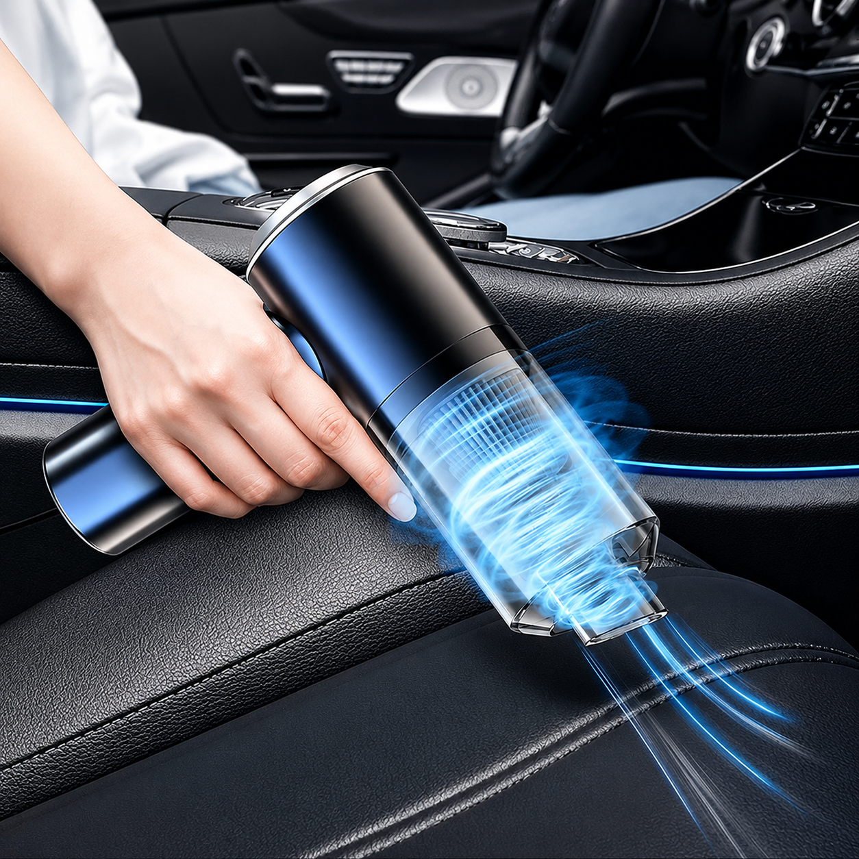 3 in 1 Cordless Vacuum Cleaner Portable Handheld Car Vacuum, Air Duster & Blower with Powerful Suction, USB Rechargeable