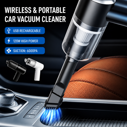 3 in 1 Cordless Vacuum Cleaner Portable Handheld Car Vacuum, Air Duster & Blower with Powerful Suction, USB Rechargeable