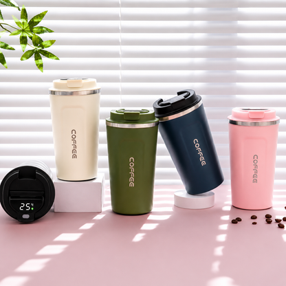 Smart Temperature Display Coffee Tumbler Stainless Steel Vacuum Insulated Travel Mug with LED Temperature Screen