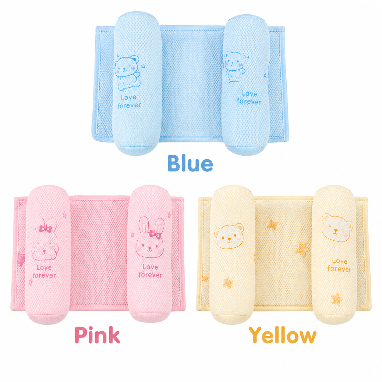 Baby Head Shaping Pillow Adjustable Memory Foam Pillow for Flat Head Prevention