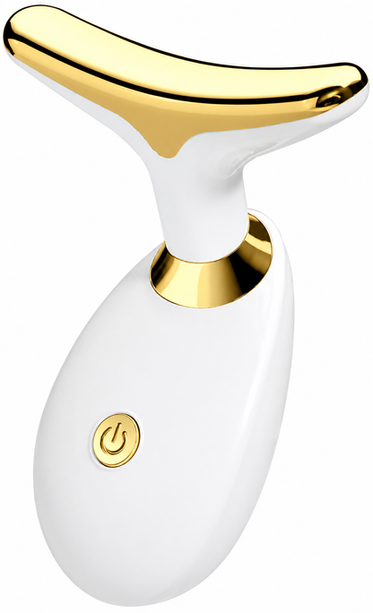 LED Photon Therapy Neck & Face Massager EMS Skin Tightening Device for Face Lifting, Wrinkle Reduction & Anti-Aging Skincare