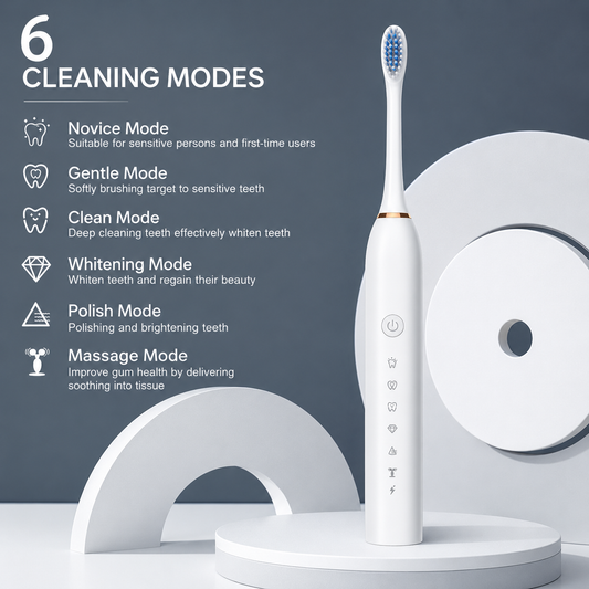 Ultrasonic Sonic Electric Toothbrush USB Charging Rechargeable Total Washable Electronic Whitening Teeth Brush for Oral Care