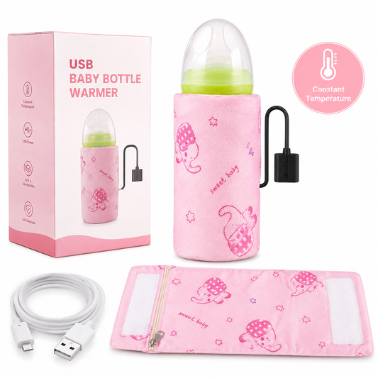 USB Portable Travel Milk Warmer Bag Cycle Constant Temperature Smart Feeding Bottle Heating Cover