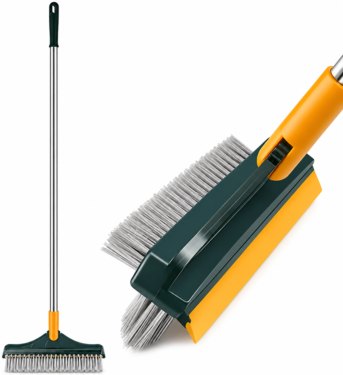 2 in 1 Floor Cleaning Brush Bathroom Tile Windows Floor Cleaning Brush with 120° Rotatable Head - Multipurpose Bathroom Floor Cleaning Brush - Floor Brush Scrubber - Without Box | Floor Cleaning Brush