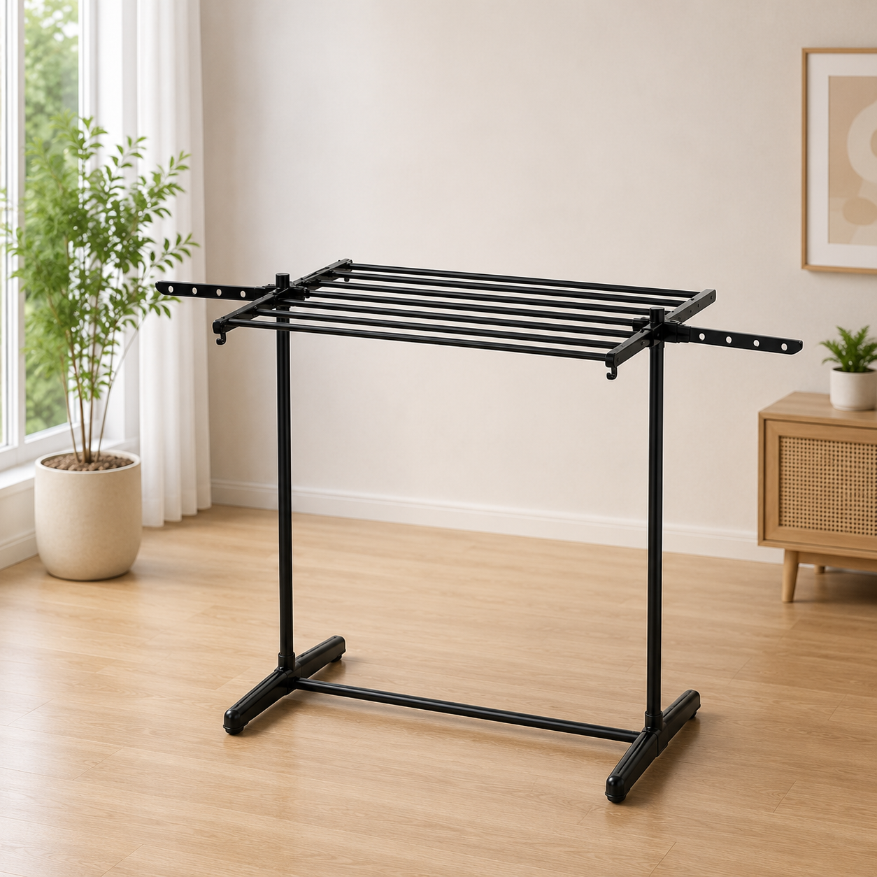 Folding Clothes Drying Rack | Multi-Tier Laundry Drying Stand | Collapsible Indoor & Outdoor Clothes Airer | Space Saving Drying Organizer