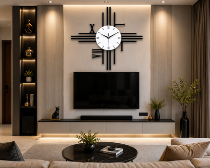 1905 Vintage Wall Clock Elegant Silent Wall Decor for Living Room, Office & Bedroom