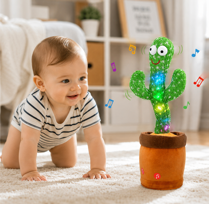 Cactus Plush Funny Electronic Shaking Cactus Singing Dancing Cactus Twisting Cactus Cute Plush Toy Education Toy Plush Toy with Songs For Home Decoration And Children Playing Birthday Gift Kids Toy Record Talk Stuffed Toy Cactus Doll With Music