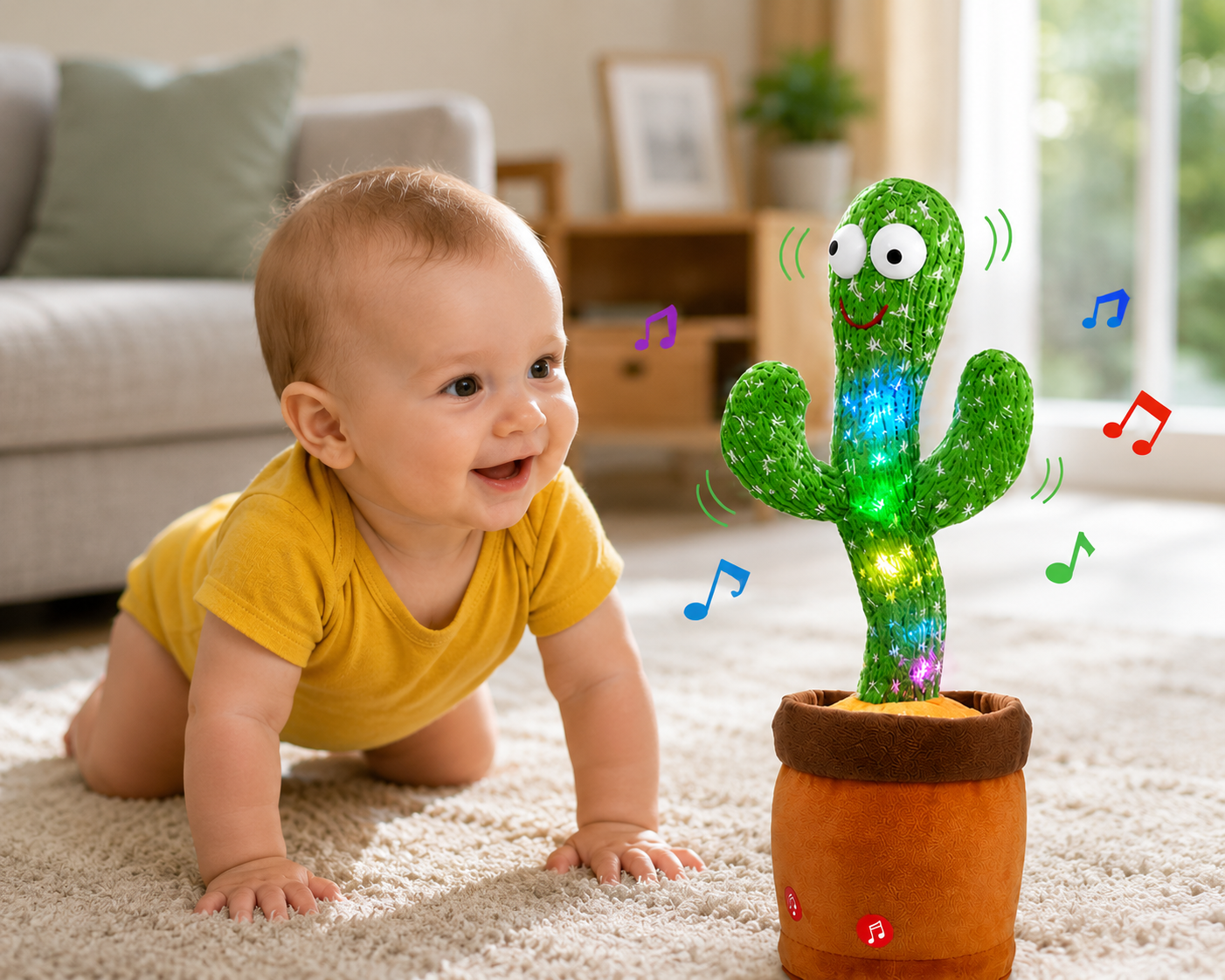 Cactus Plush Funny Electronic Shaking Cactus Singing Dancing Cactus Twisting Cactus Cute Plush Toy Education Toy Plush Toy with Songs For Home Decoration And Children Playing Birthday Gift Kids Toy Record Talk Stuffed Toy Cactus Doll With Music