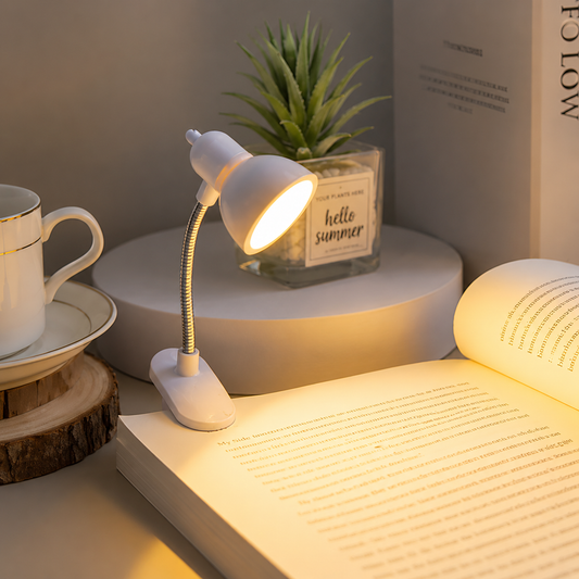 Portable LED Lamp Mini Reading Lamps Eye Friendly Eye Caring Reading Light Clip On for Books Reading in Bed Desk Assessories