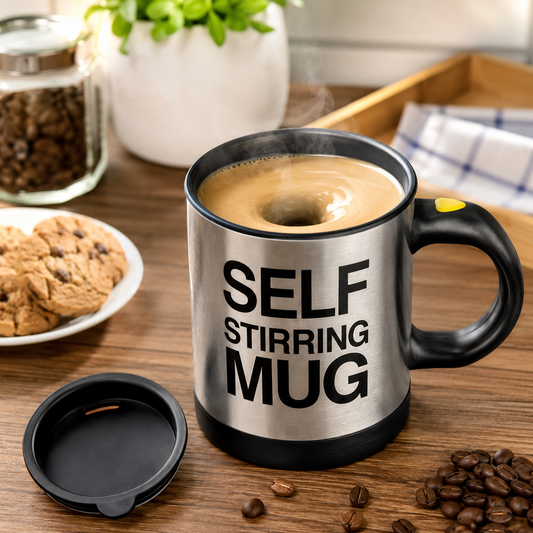Self Stirring Coffee Mug Automatic Electric Mixing Cup for Coffee, Tea, Hot Chocolate & Protein Drinks
