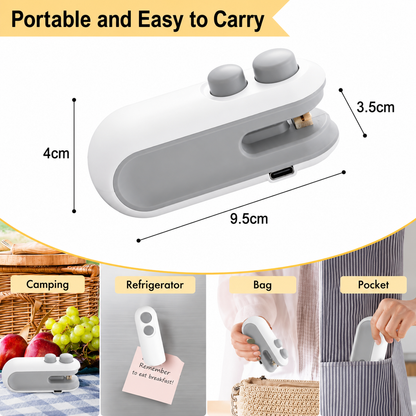 Mini Heat Bag Sealing Machine Plastic Bag Sealer Portable Thermal Plastic Bag Sealants Handheld Plastic Bags Sealing Machine
