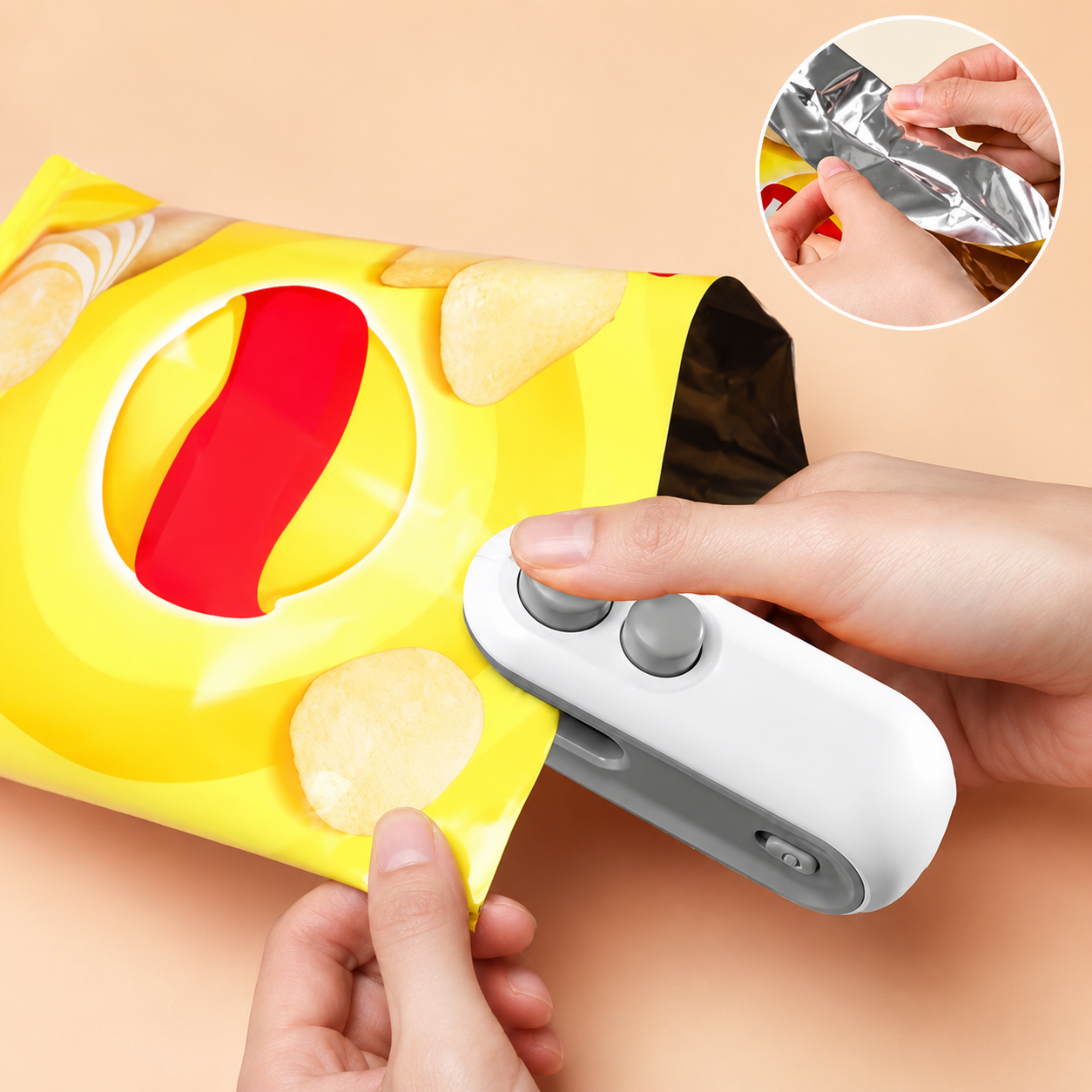 Mini Heat Bag Sealing Machine Plastic Bag Sealer Portable Thermal Plastic Bag Sealants Handheld Plastic Bags Sealing Machine